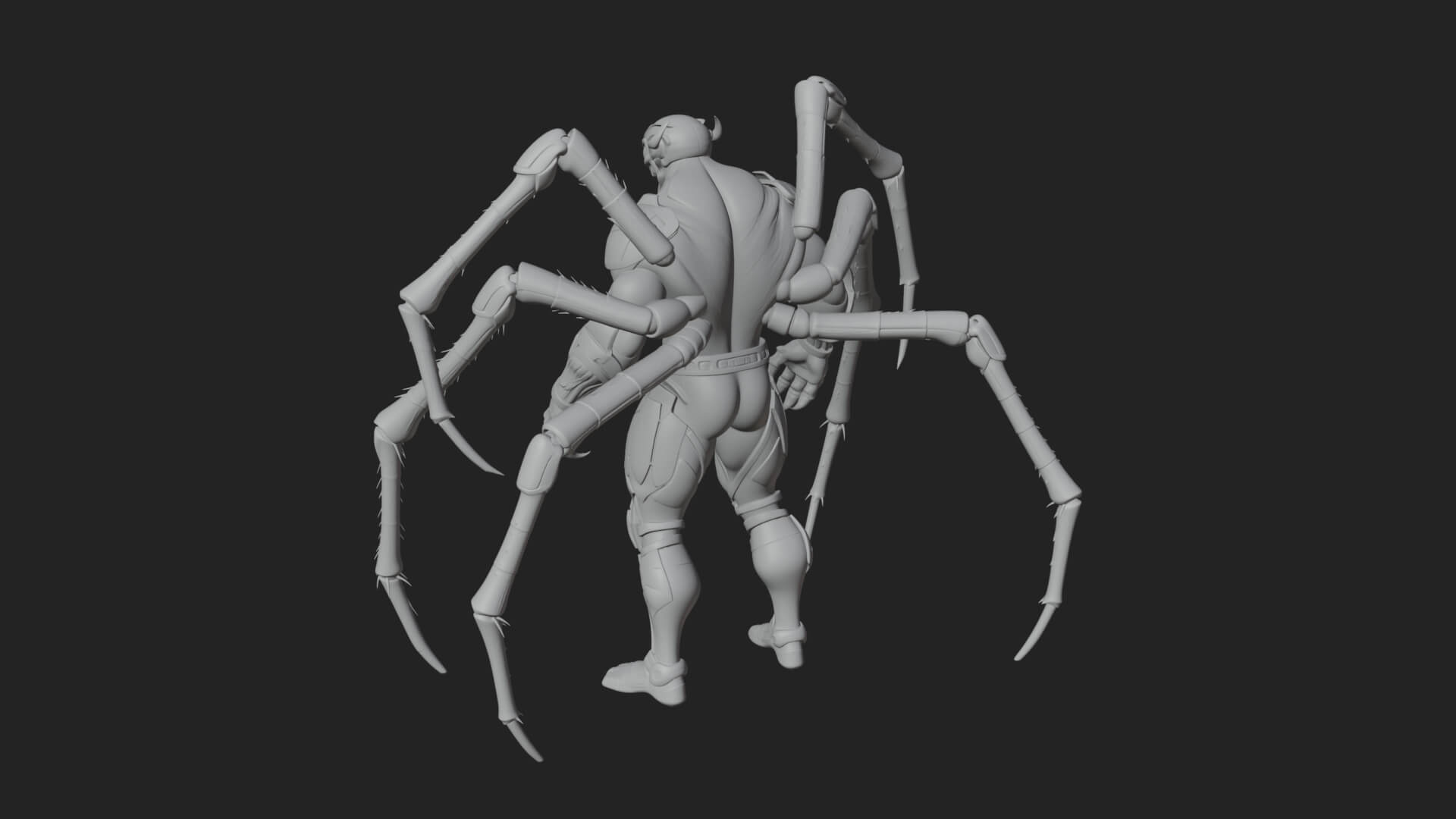Spider-Legged Demon Statue Design 11 3D Print Model 3D Model