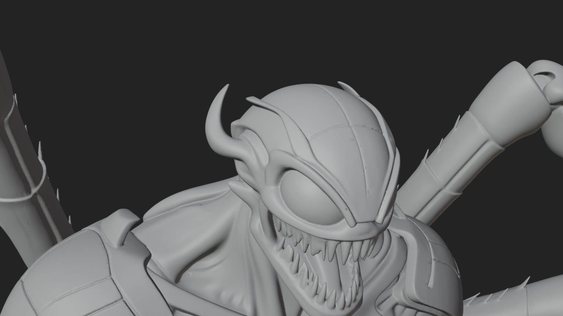 Spider-Legged Demon Statue Design 11 3D Print Model 3D Model