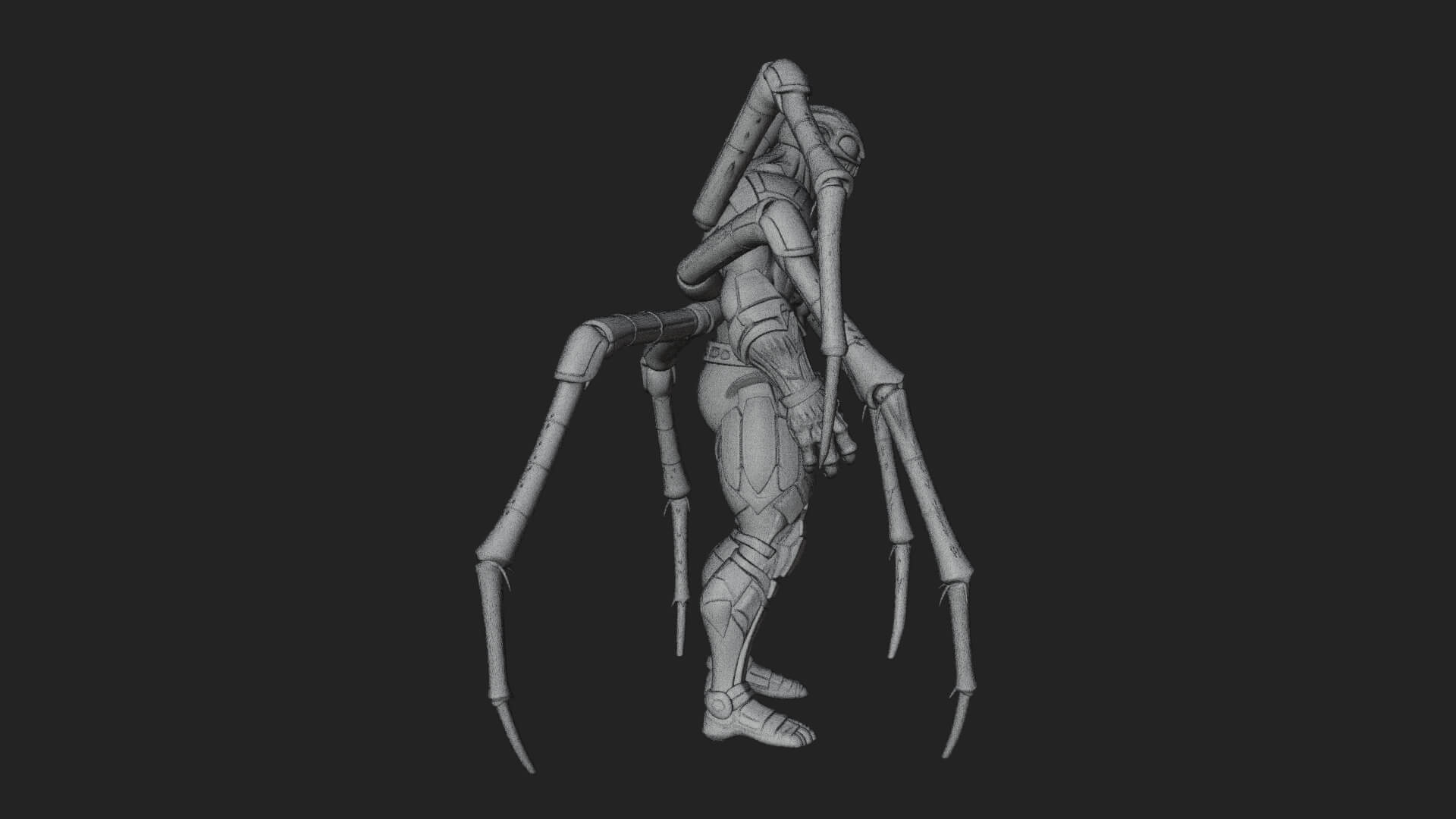 Spider-Legged Demon Statue Design 11 3D Print Model 3D Model