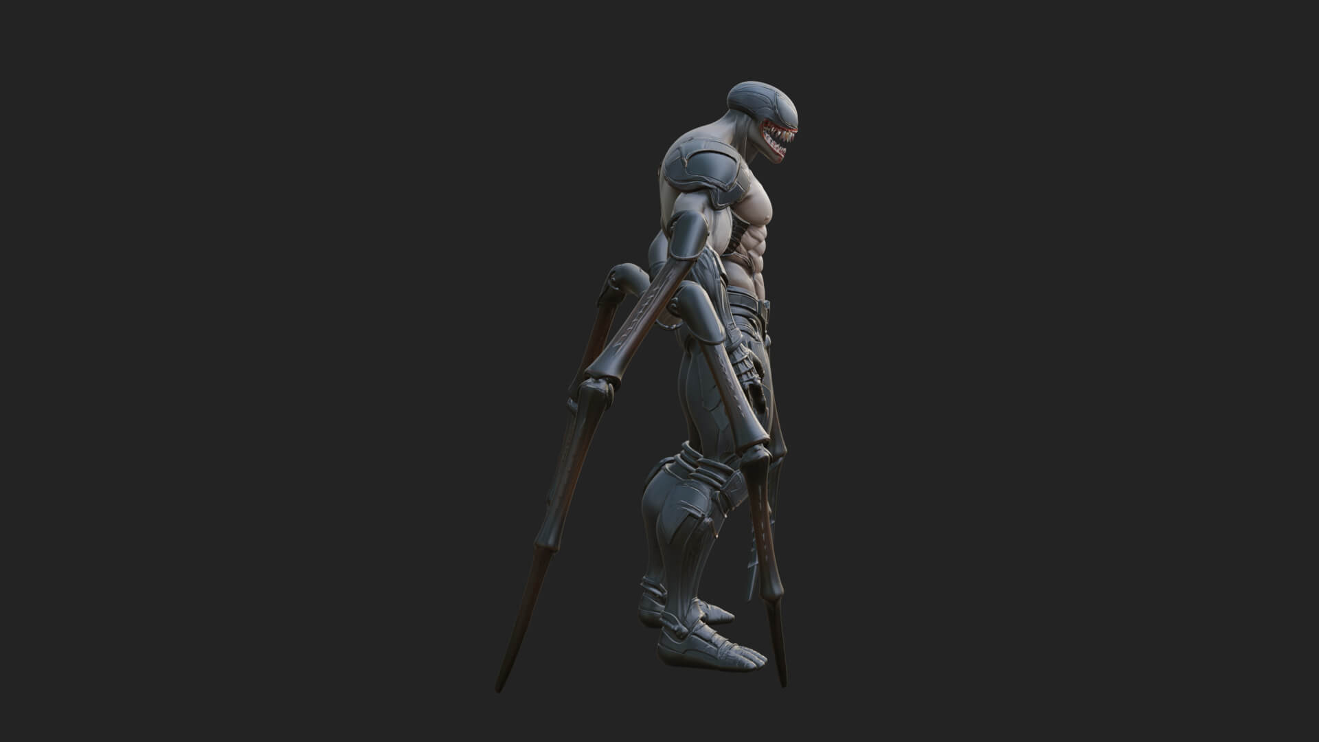 Spider-Legged Demon Statue Design 12 3D Print Model 3D Model