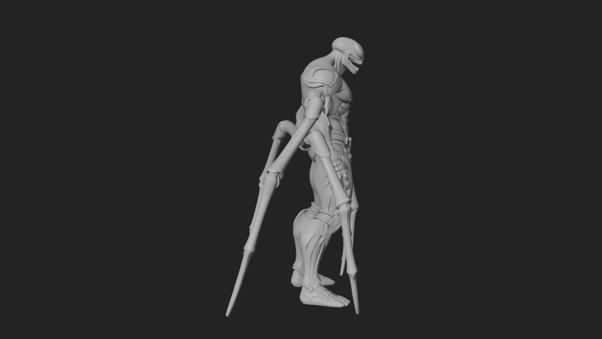 Spider-Legged Demon Statue Design 12 3D Print Model 3D Model