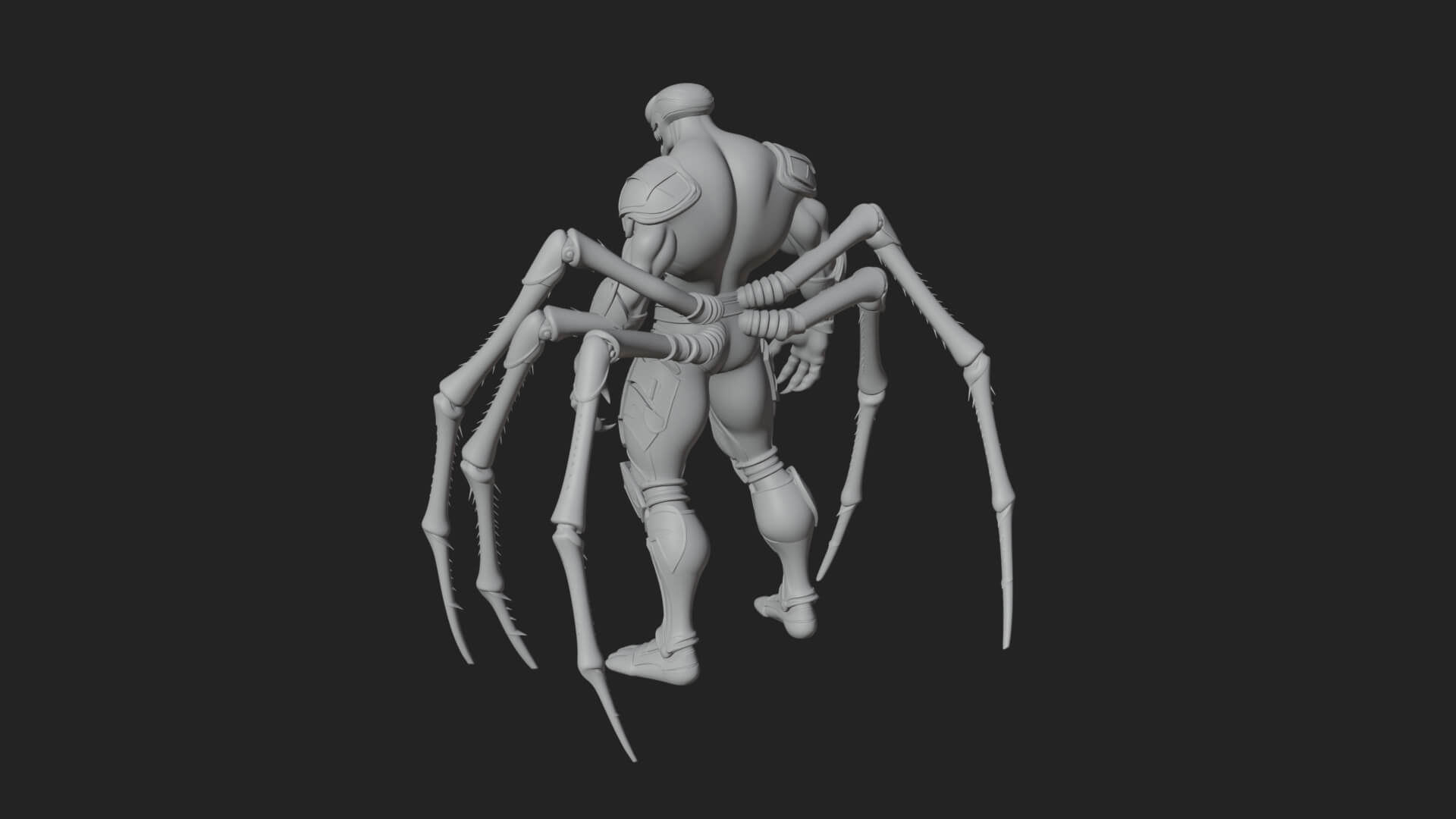 Spider-Legged Demon Statue Design 12 3D Print Model 3D Model