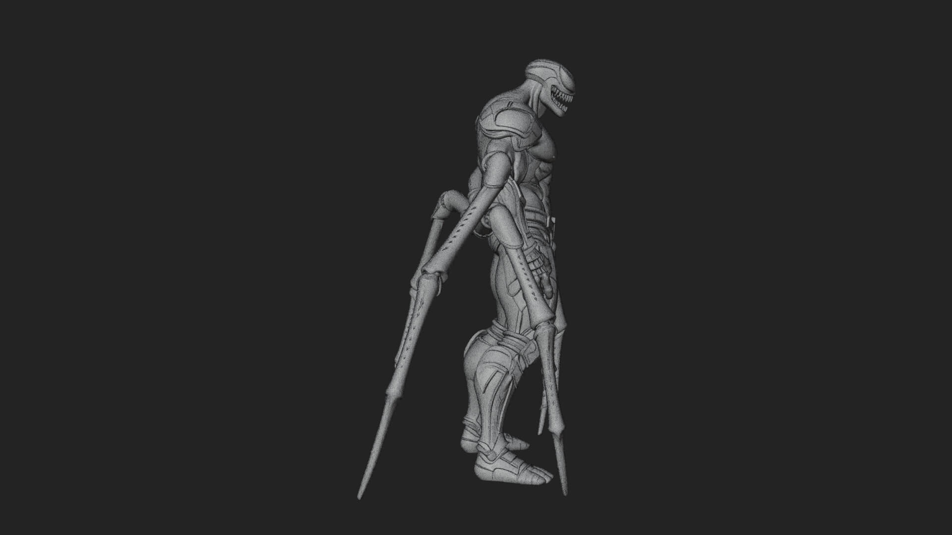 Spider-Legged Demon Statue Design 12 3D Print Model 3D Model