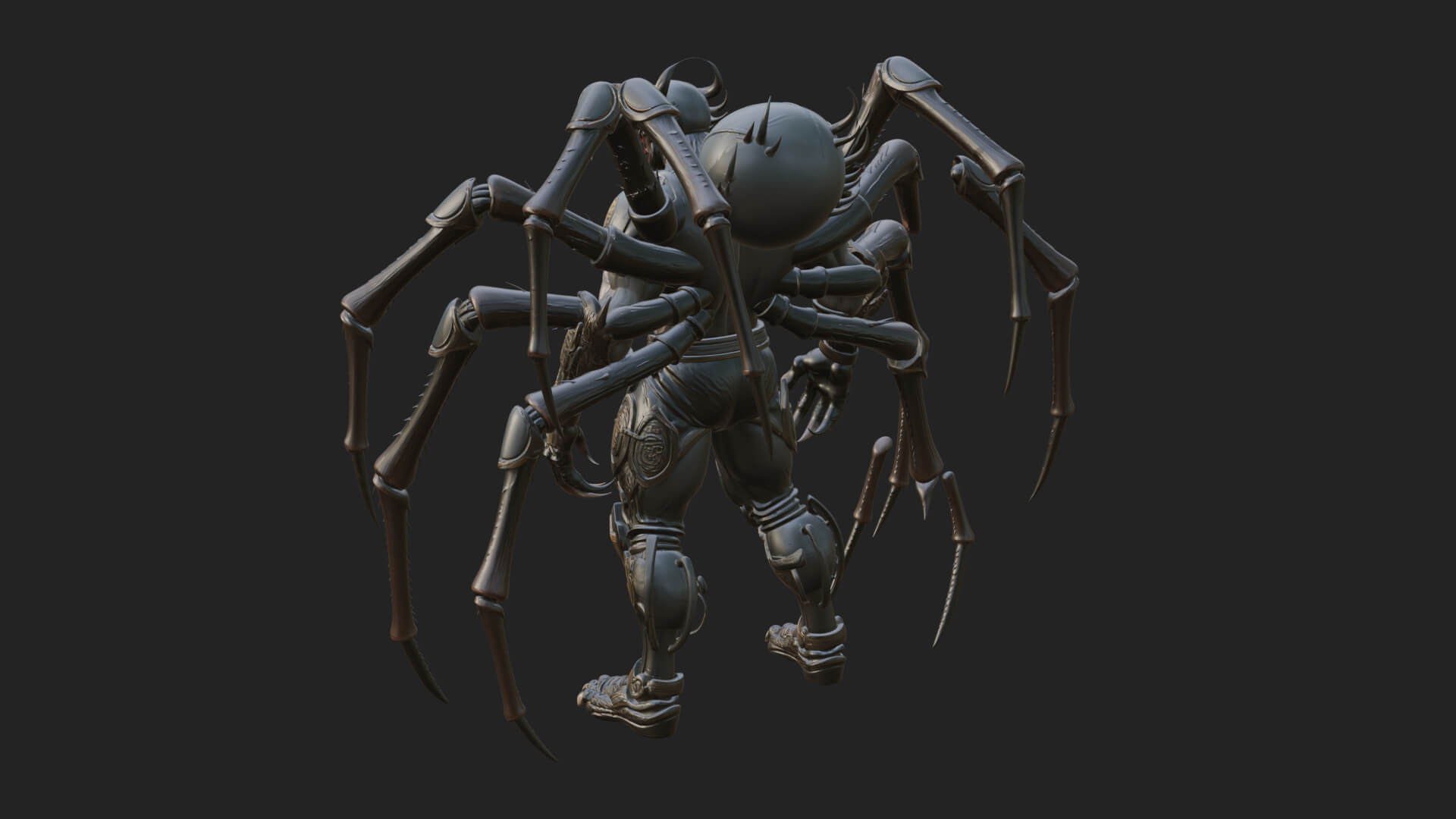 Spider-Legged Demon Statue Design 13 3D Print Model 3D Model