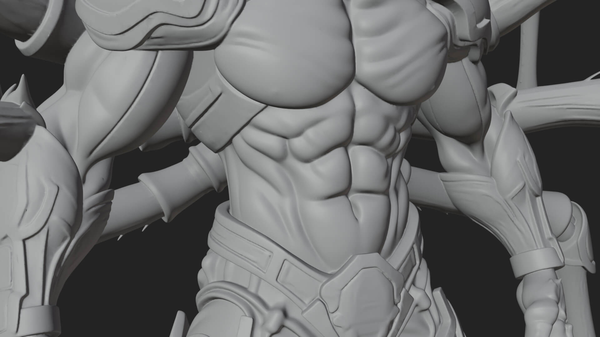 Spider-Legged Demon Statue Design 13 3D Print Model 3D Model