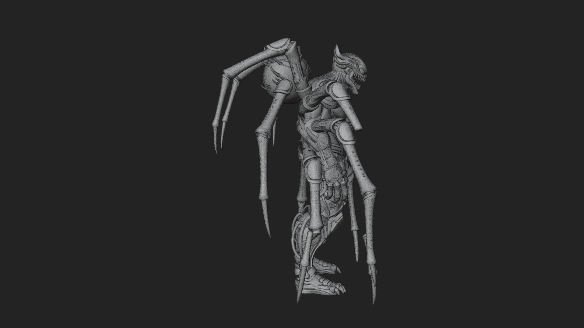 Spider-Legged Demon Statue Design 13 3D Print Model 3D Model