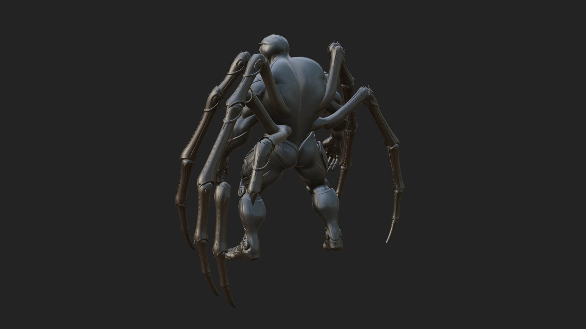 Spider-Legged Demon Statue Design 14 3D Print Model 3D Model