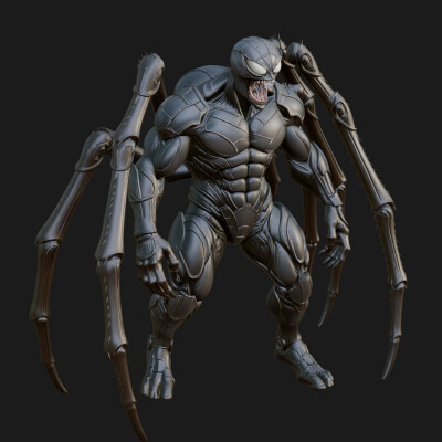 Spider-Legged Demon Statue Design 14 3D Print Model