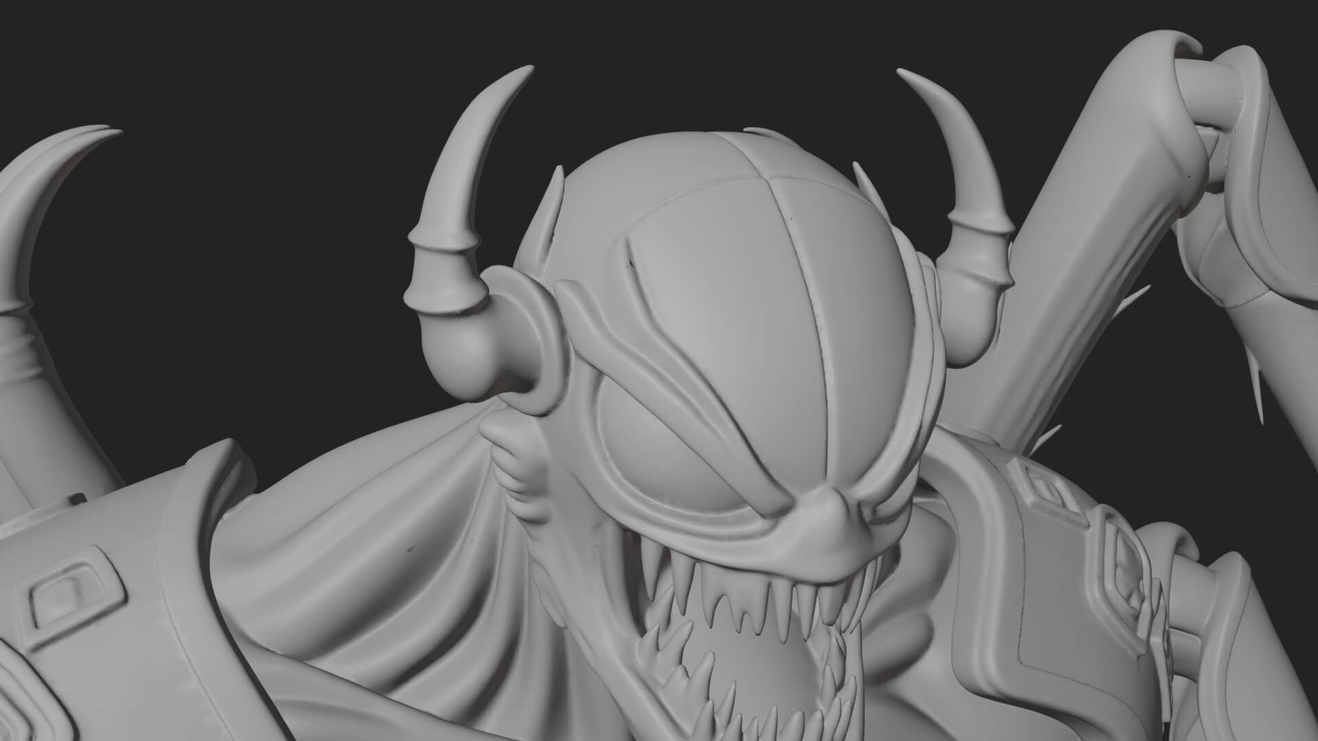 Spider-Legged Demon Statue Design 16 3D Print Model 3D Model