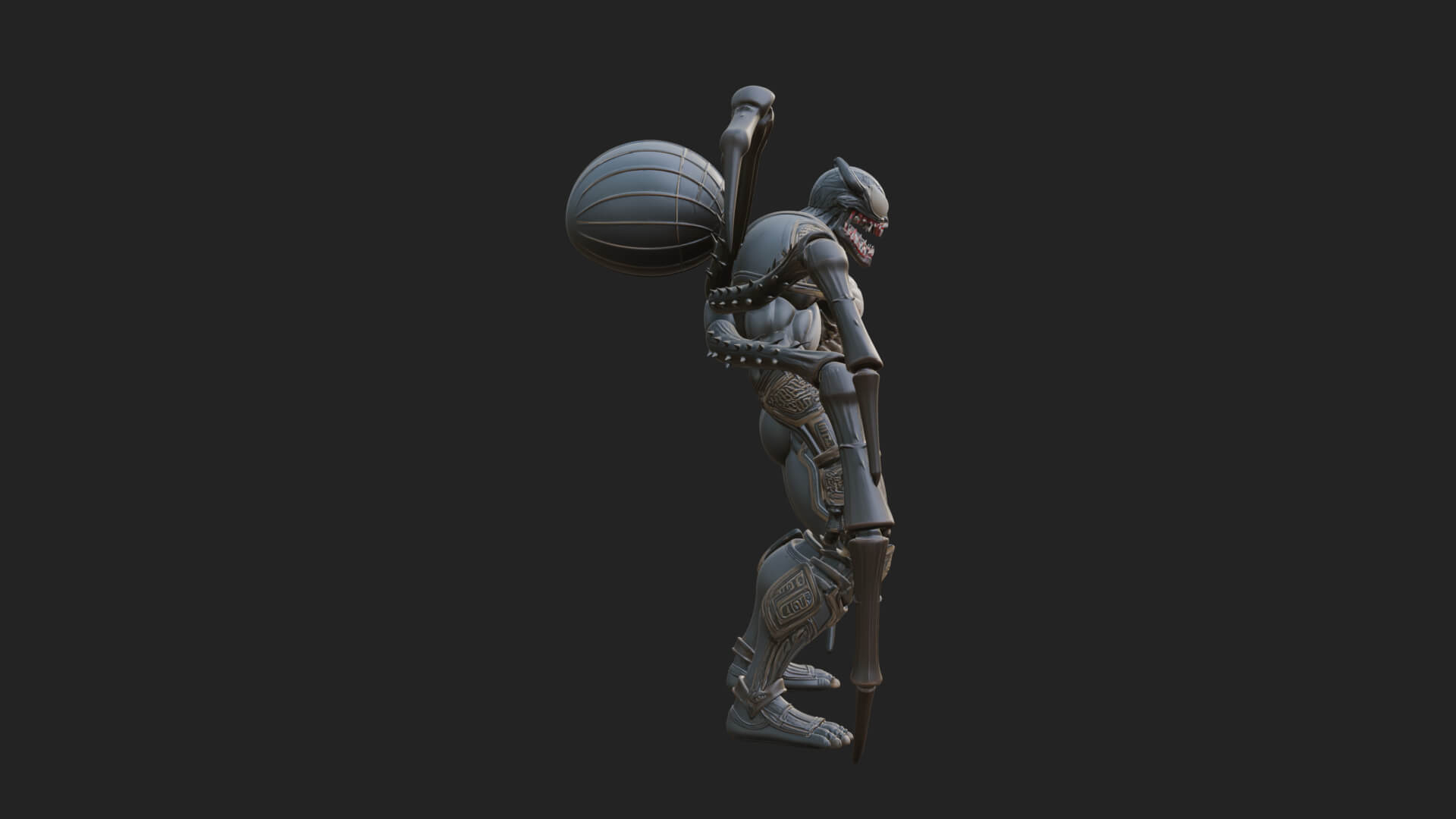 Spider-Legged Demon Statue Design 2 3D Print Model 3D Model