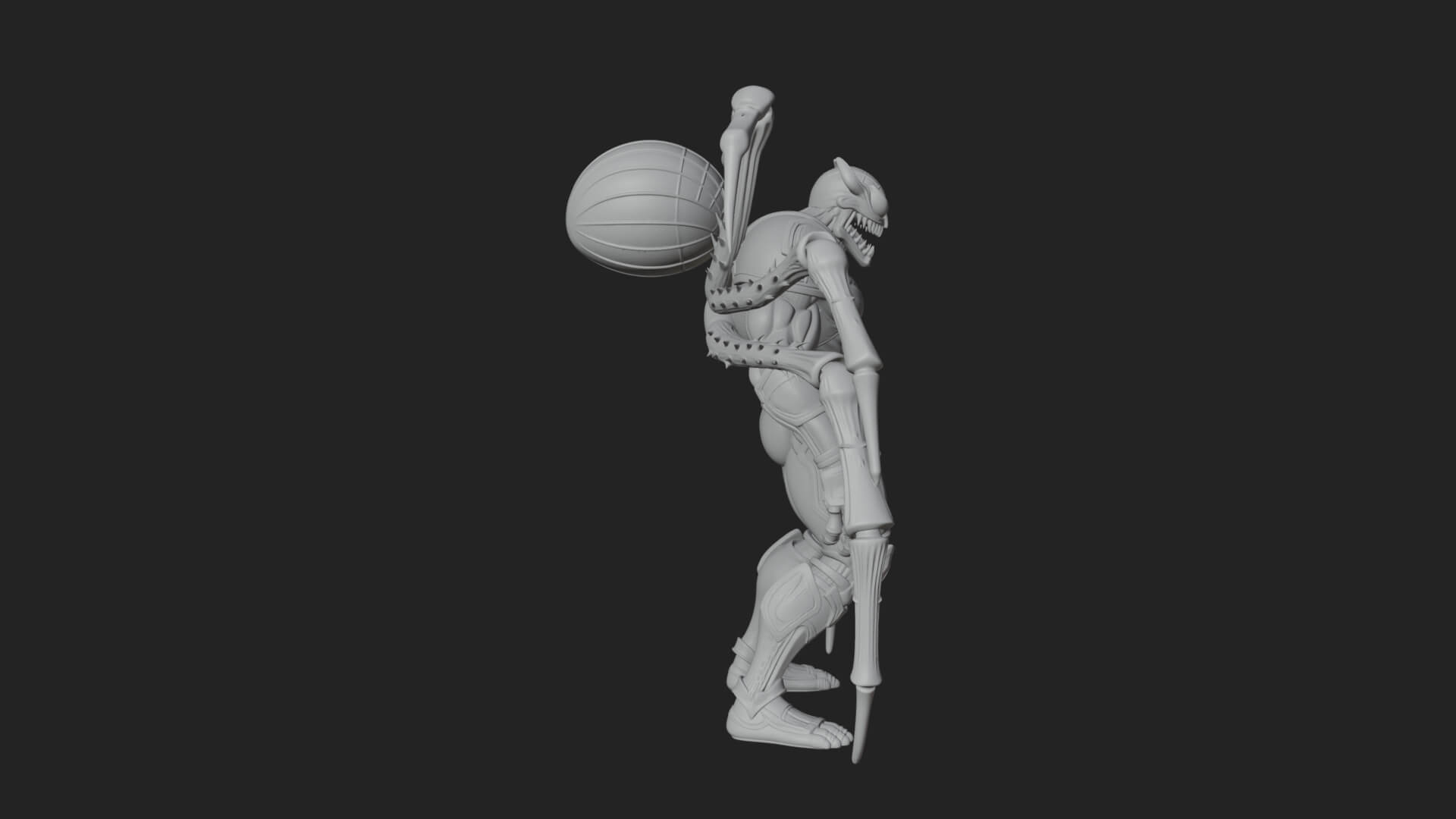 Spider-Legged Demon Statue Design 2 3D Print Model 3D Model