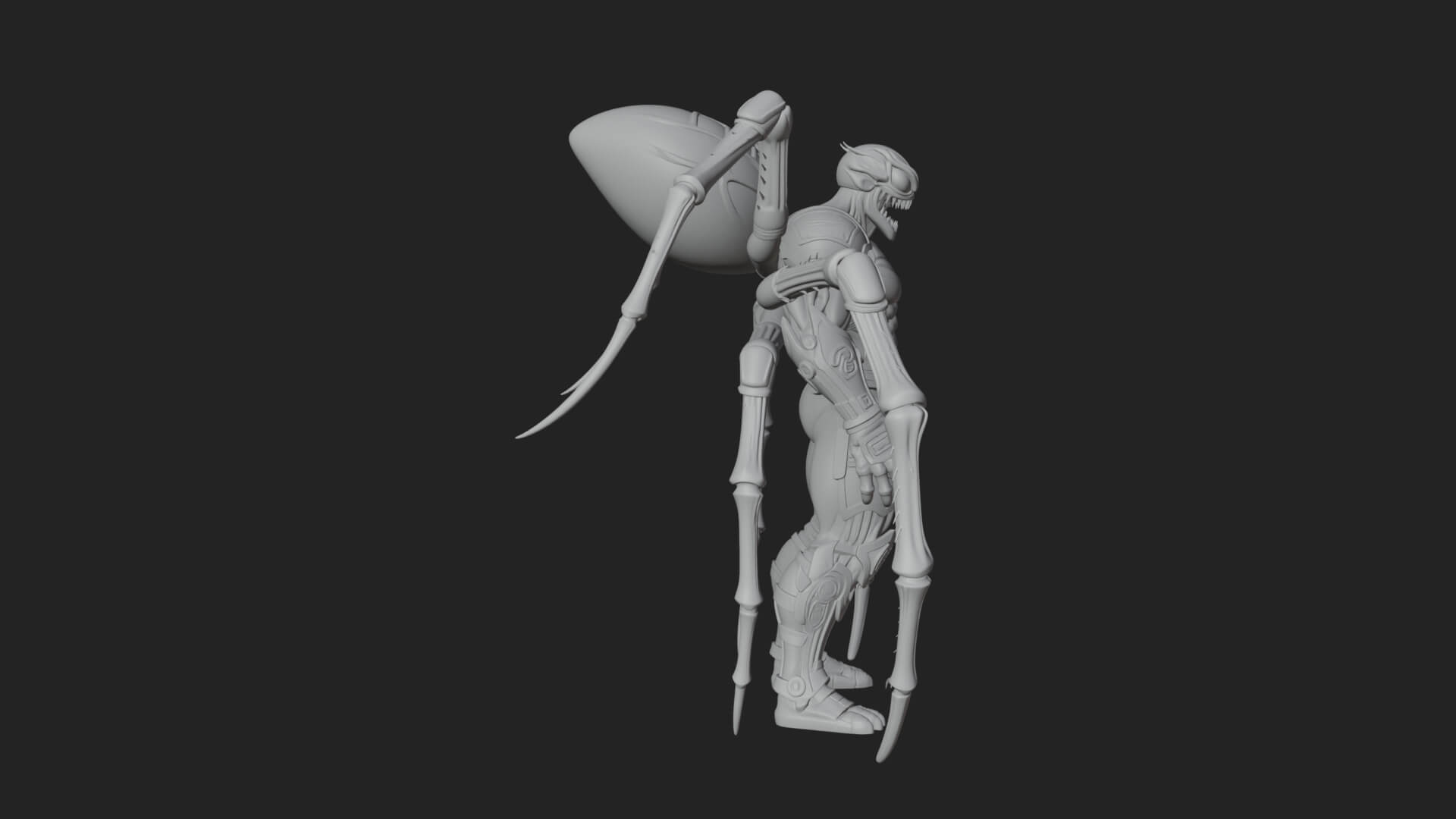 Spider-Legged Demon Statue Design 3 3D Print Model 3D Model
