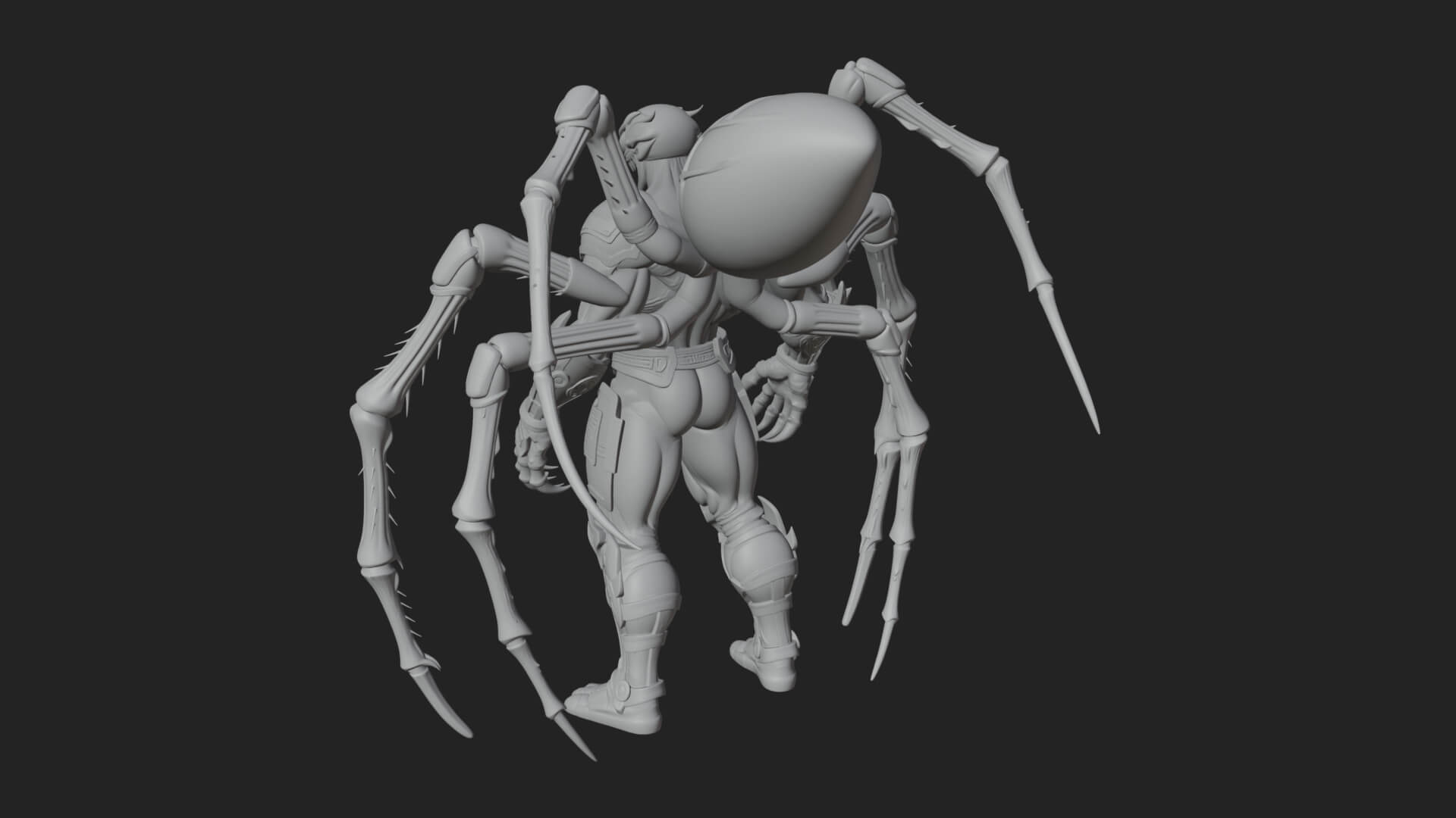 Spider-Legged Demon Statue Design 3 3D Print Model 3D Model