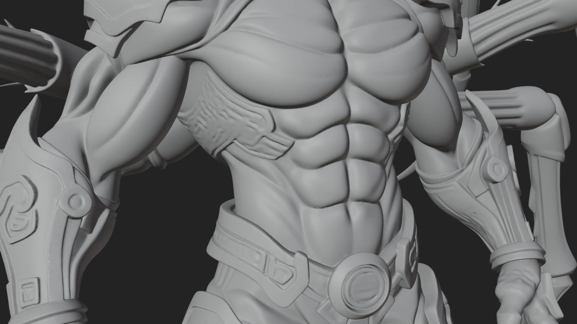 Spider-Legged Demon Statue Design 3 3D Print Model 3D Model