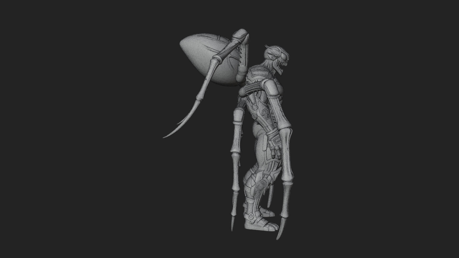 Spider-Legged Demon Statue Design 3 3D Print Model 3D Model