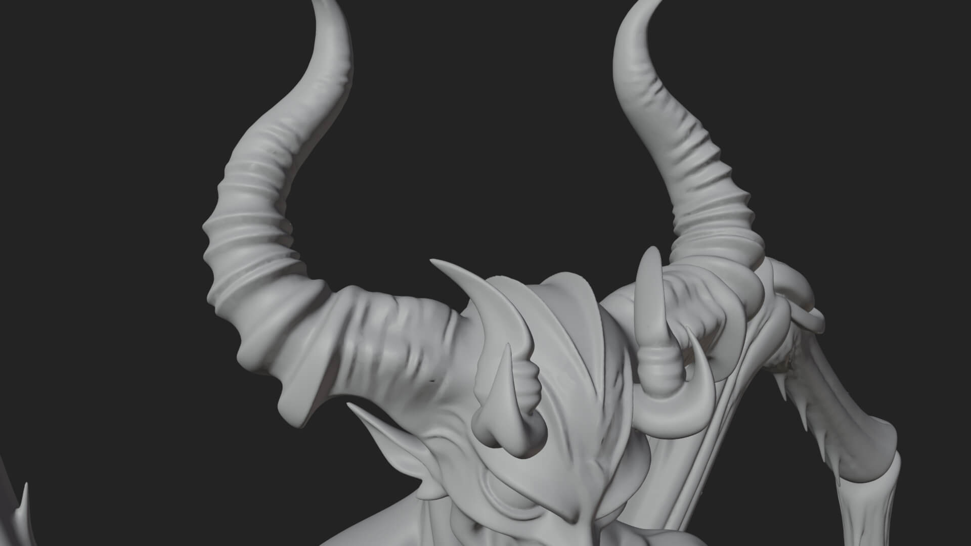 Spider Legged Demon Statue Design 5 3D Print Model 3D Model