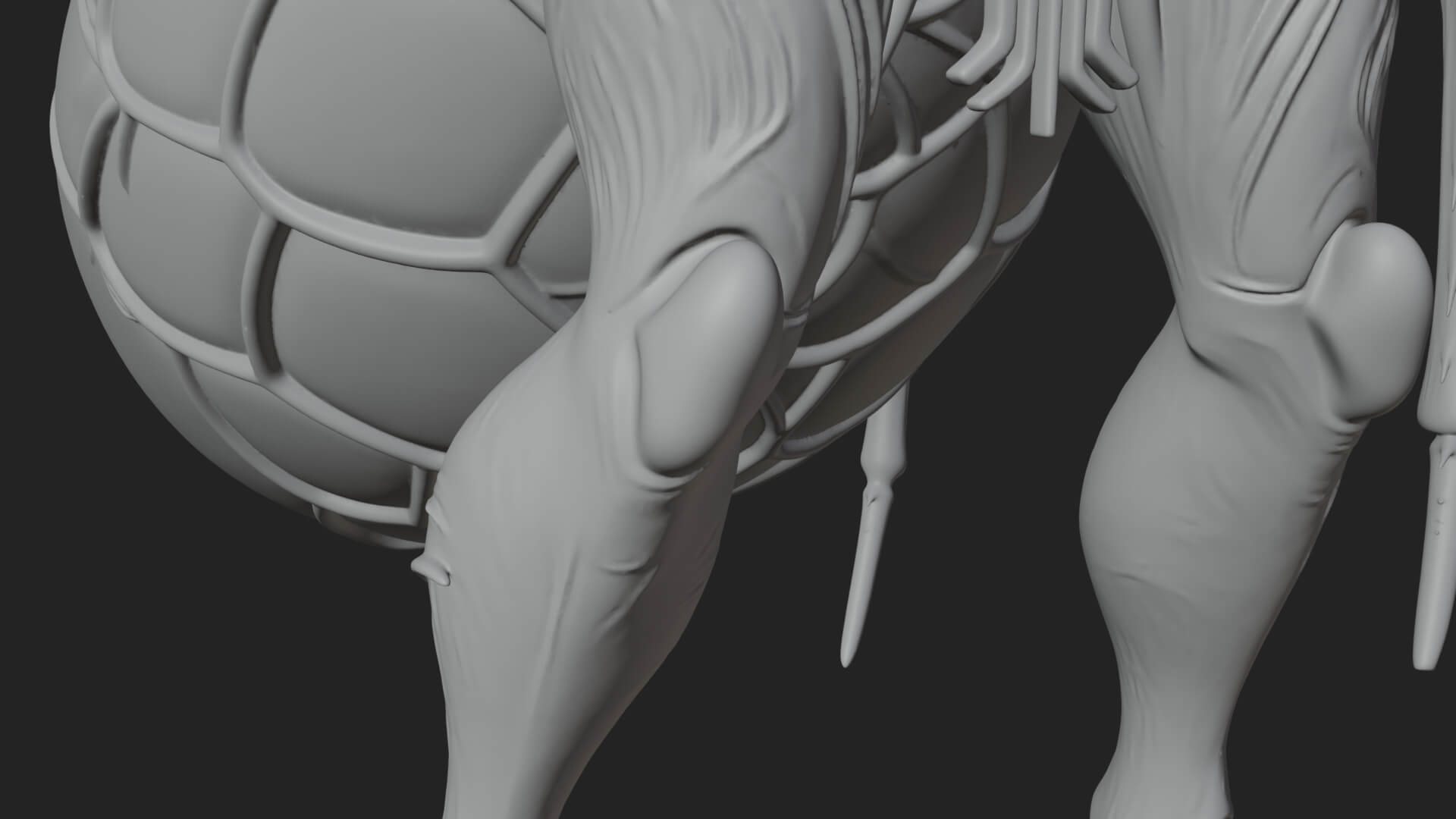Spider Legged Demon Statue Design 5 3D Print Model 3D Model