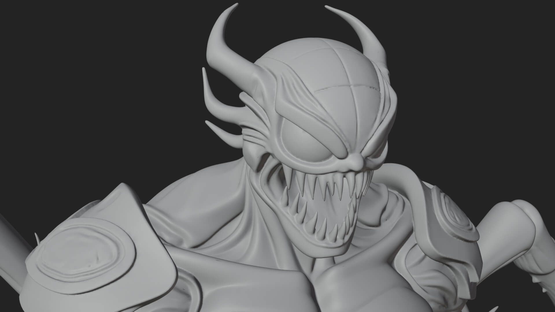 Spider-Legged Demon Statue Design 6 3D Print Model 3D Model