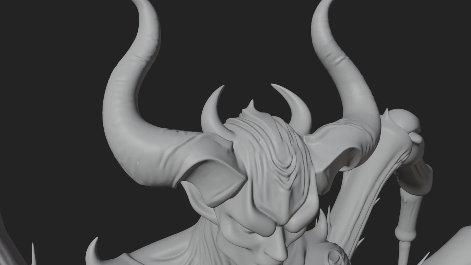 Spider-Legged Demon Statue Design 7 3D Print Model 3D Model