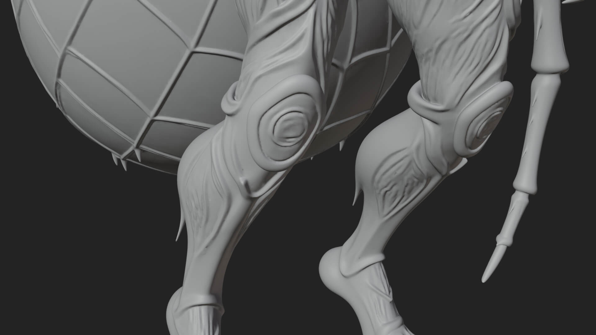 Spider-Legged Demon Statue Design 7 3D Print Model 3D Model