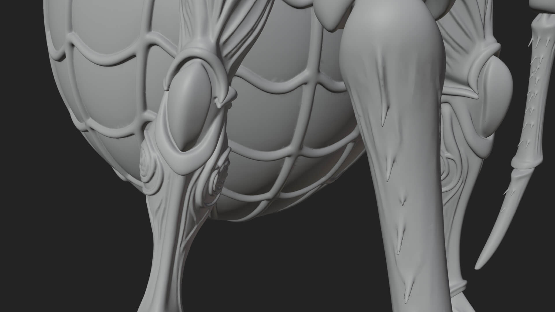 Spider-Legged Demon Statue Design 8 3D Print Model 3D Model