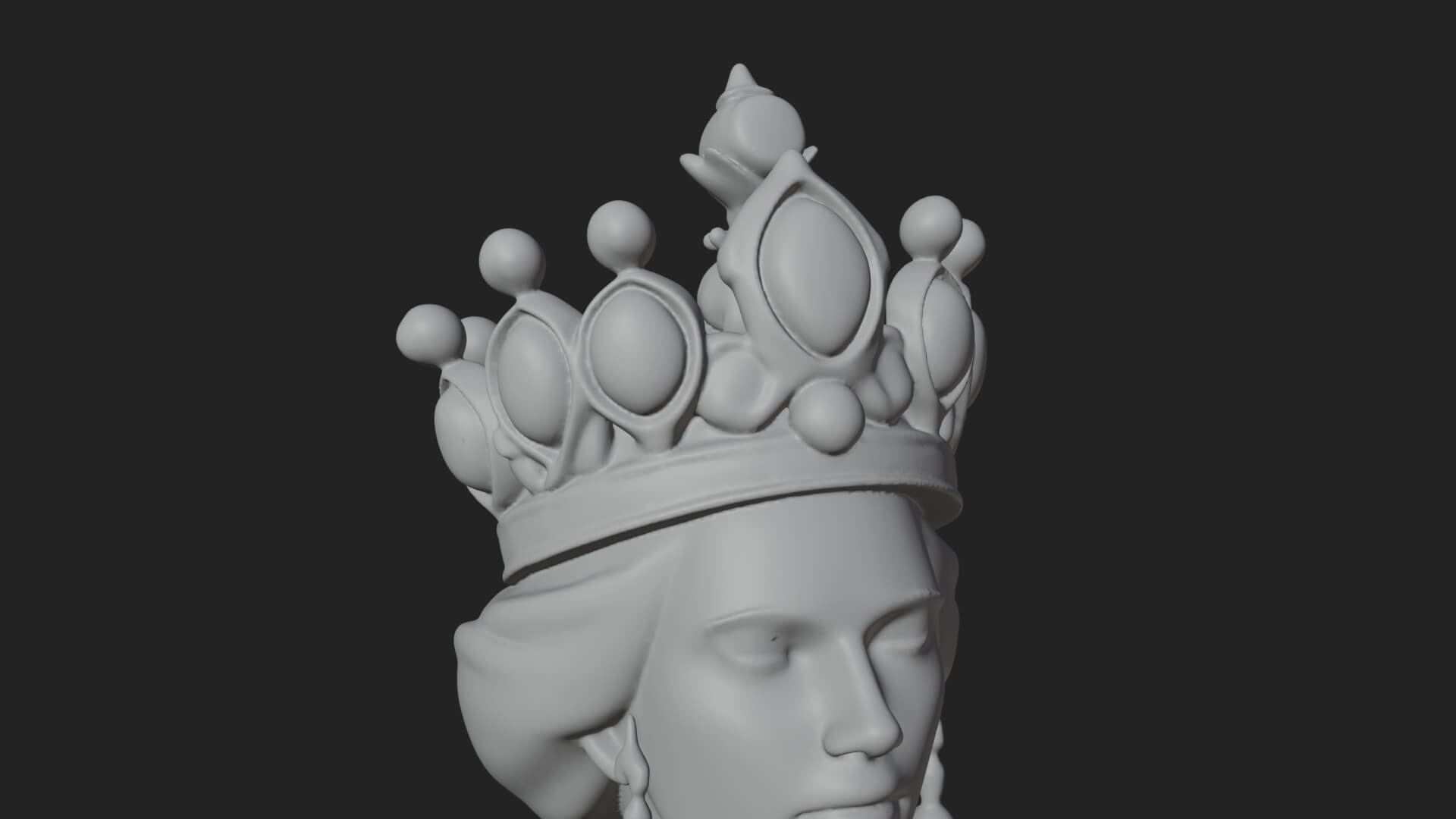 Spider Queen Statue Design 10 3D Print Model 3D Model
