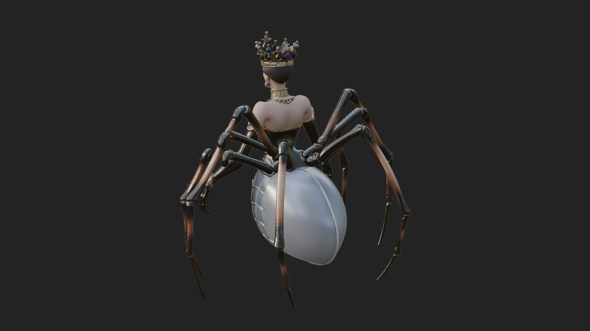 Spider Queen Statue Design 11 3D Print Model 3D Model