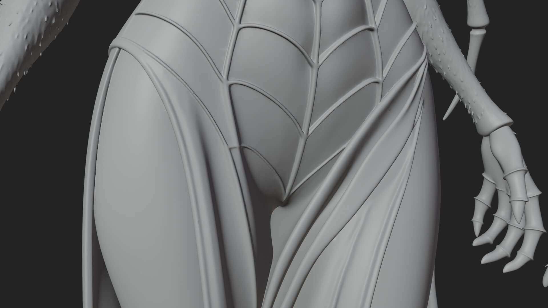 Spider Queen Statue Design 7 3D Print Model 3D Model