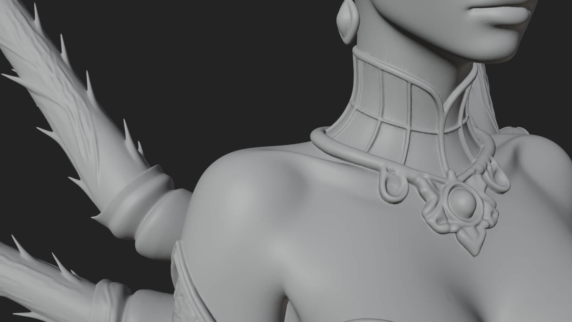 Spider Queen Statue Design 8 3D Print Model 3D Model