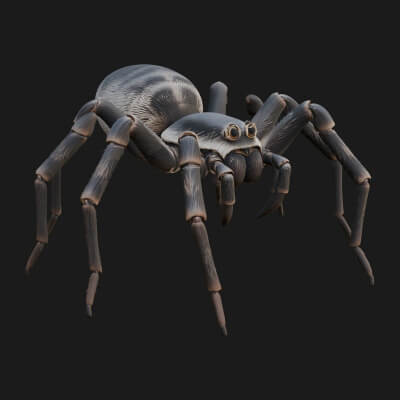 Spider Statue Design 2 3D Print Model