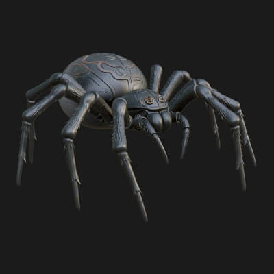 Spider Statue Design 3 3D Print Model