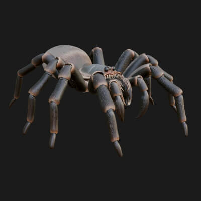 Spider Statue Design 4 3D Print Model
