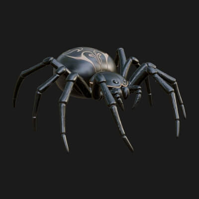 Spider Statue Design 6 3D Print Model