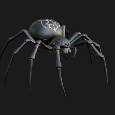 Spider Statue Design 8 3D Print Model