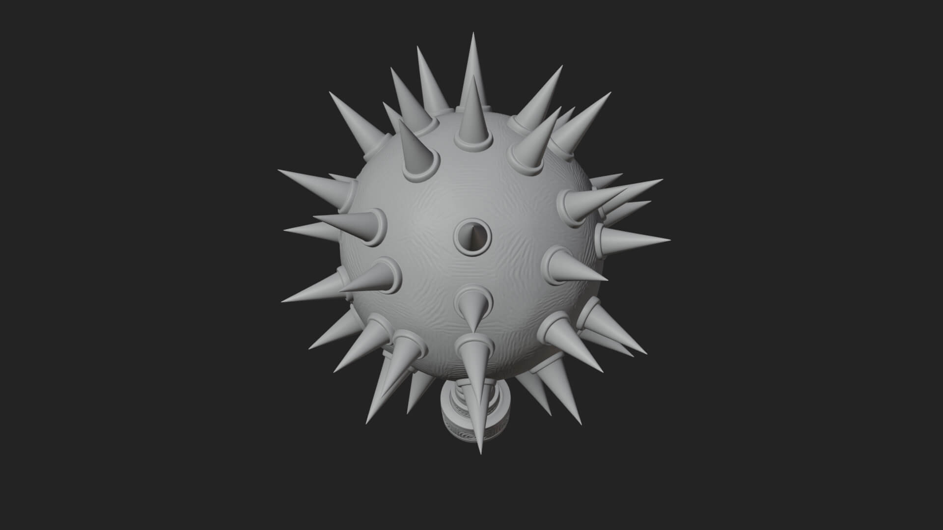 Spiked Ball Chain Flail Model Design 10 3D Print Model 3D Model