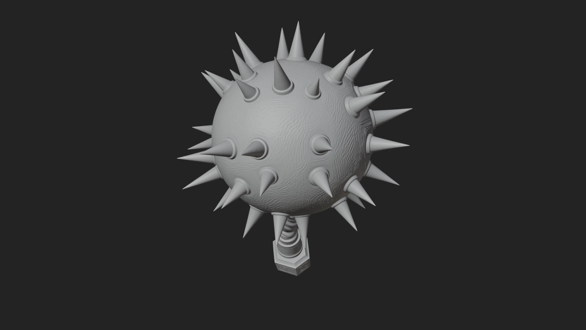 Spiked Ball Chain Flail Model Design 11 3D Print Model 3D Model