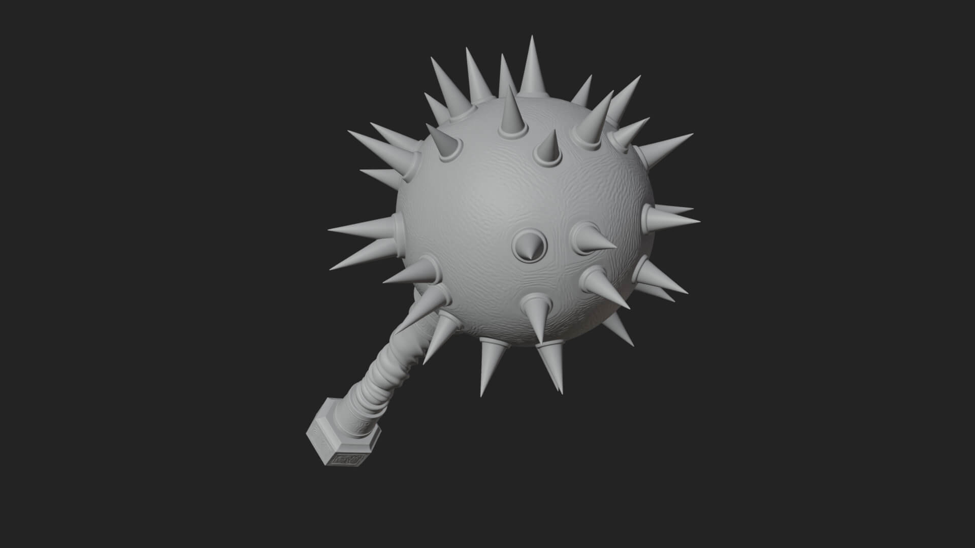 Spiked Ball Chain Flail Model Design 11 3D Print Model 3D Model