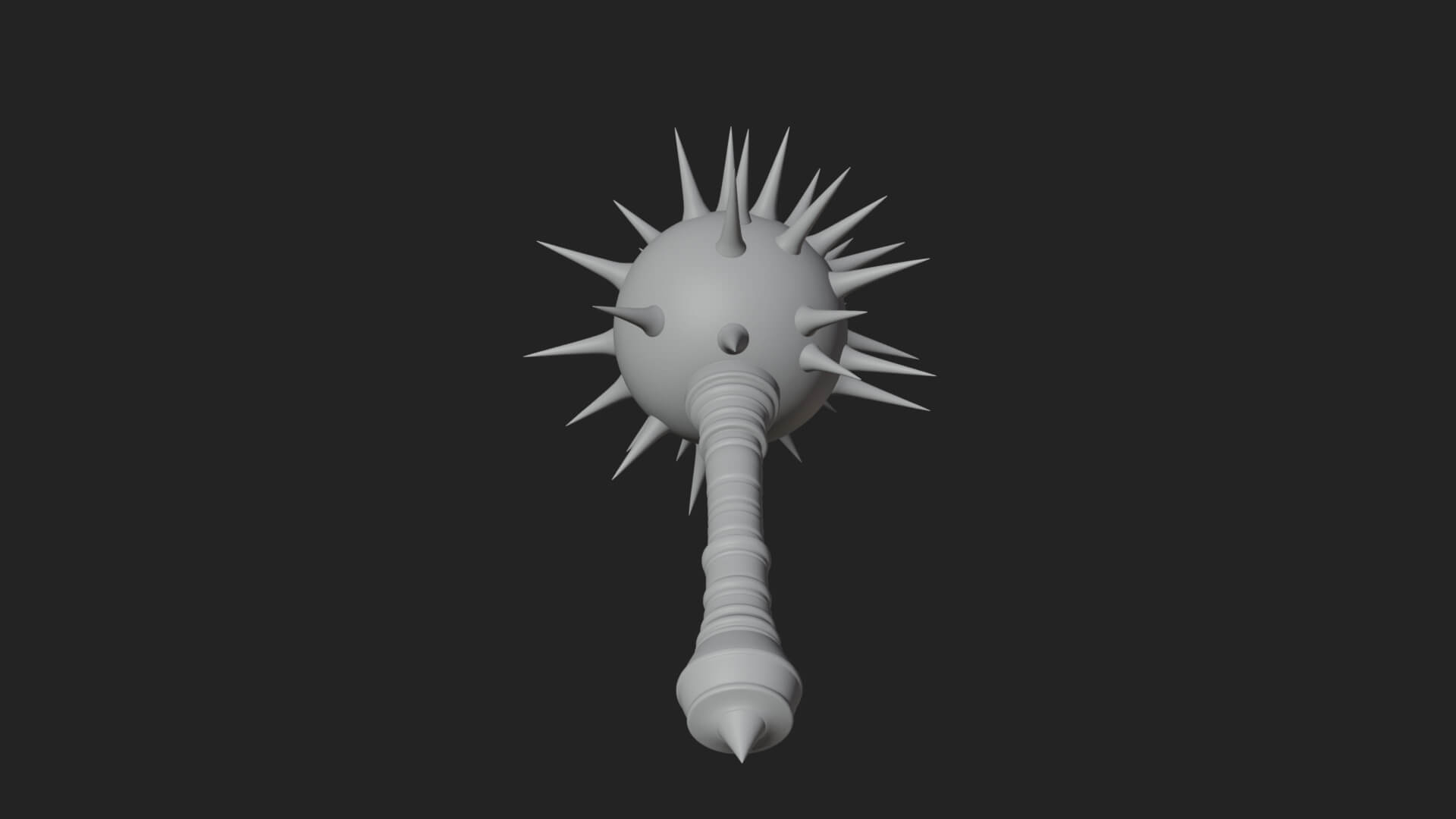 Spiked Ball Chain Flail Model Design 5 3D Print Model 3D Model