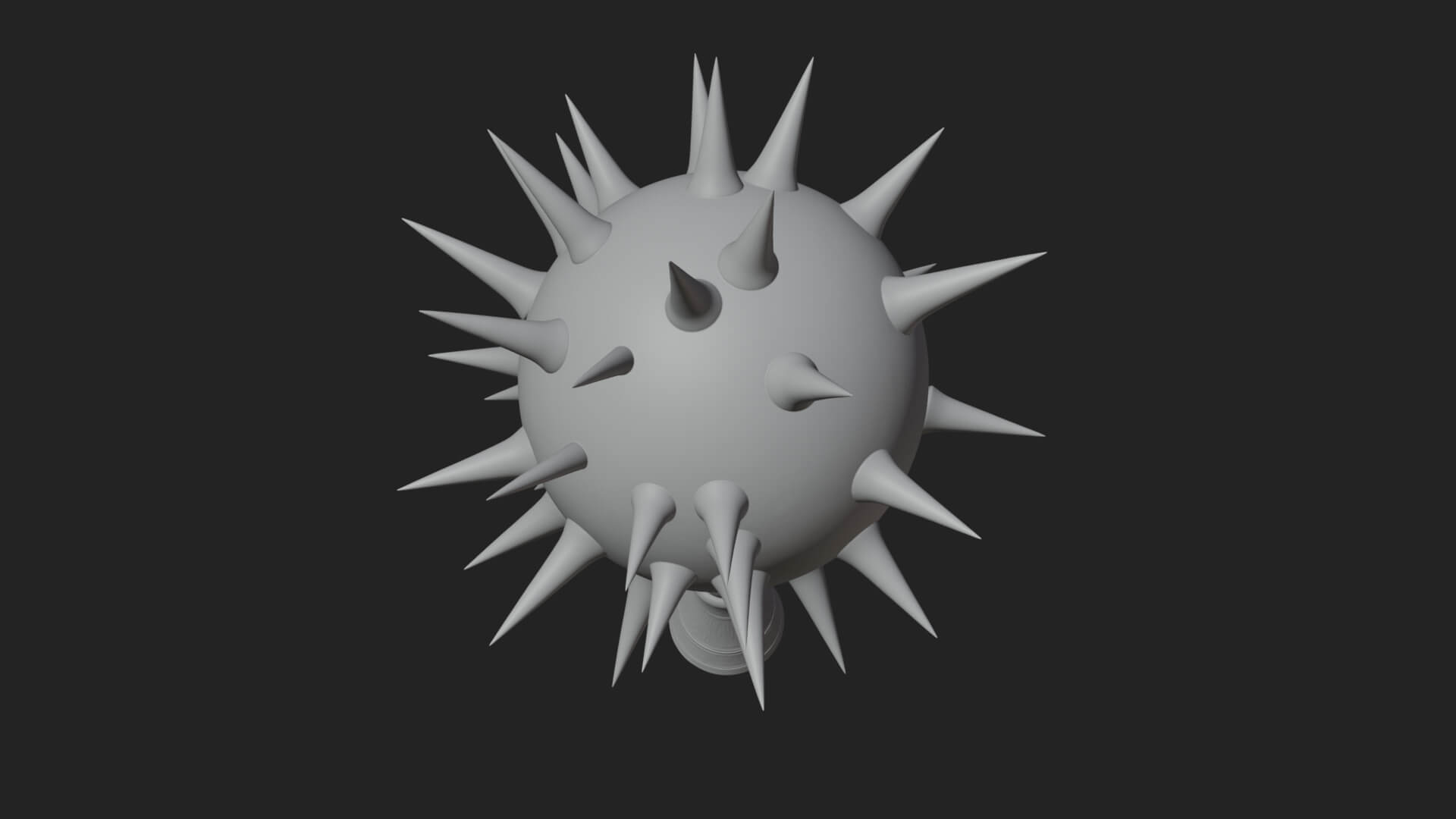 Spiked Ball Chain Flail Model Design 8 3D Print Model 3D Model