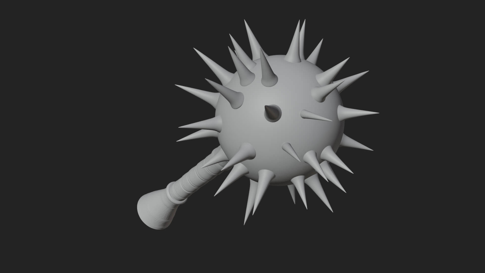Spiked Ball Chain Flail Model Design 8 3D Print Model 3D Model