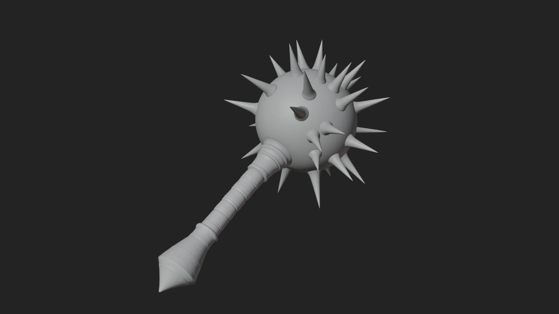 Spiked Ball Chain Flail Model Design 8 3D Print Model 3D Model