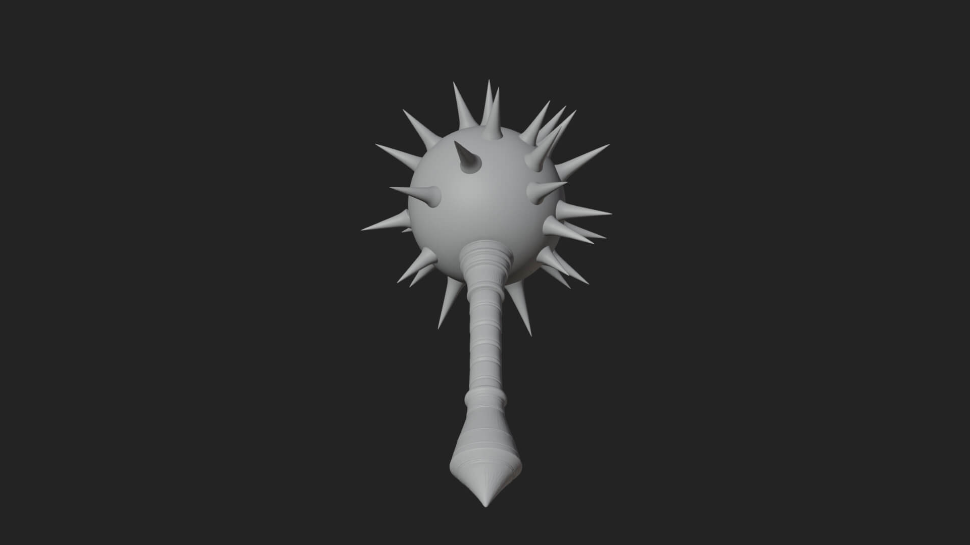 Spiked Ball Chain Flail Model Design 8 3D Print Model 3D Model