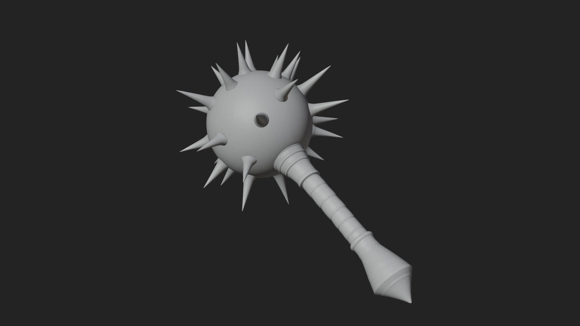 Spiked Ball Chain Flail Model Design 8 3D Print Model 3D Model