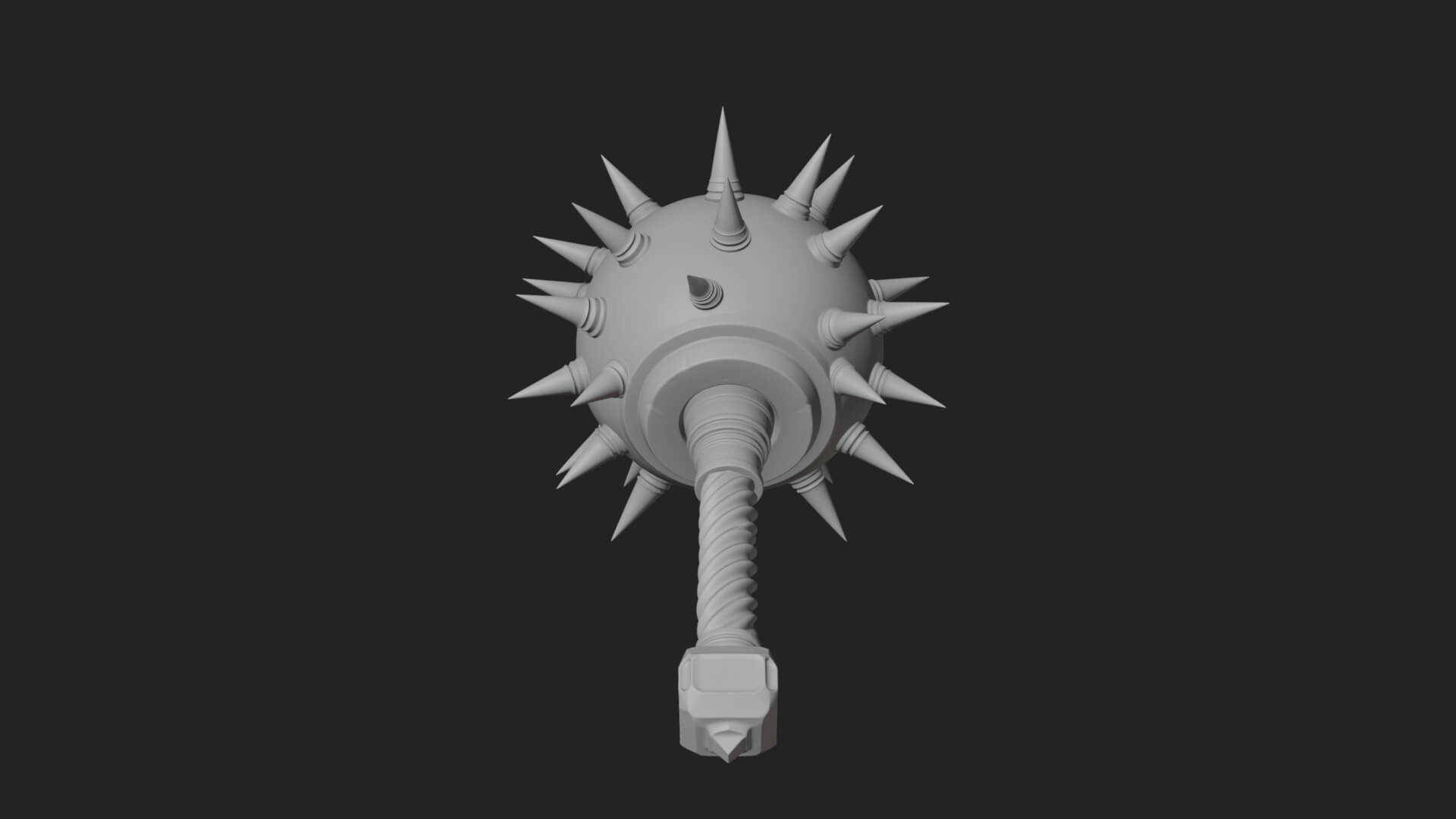 Spiked Ball Chain Flail Model Design 9 3D Print Model 3D Model