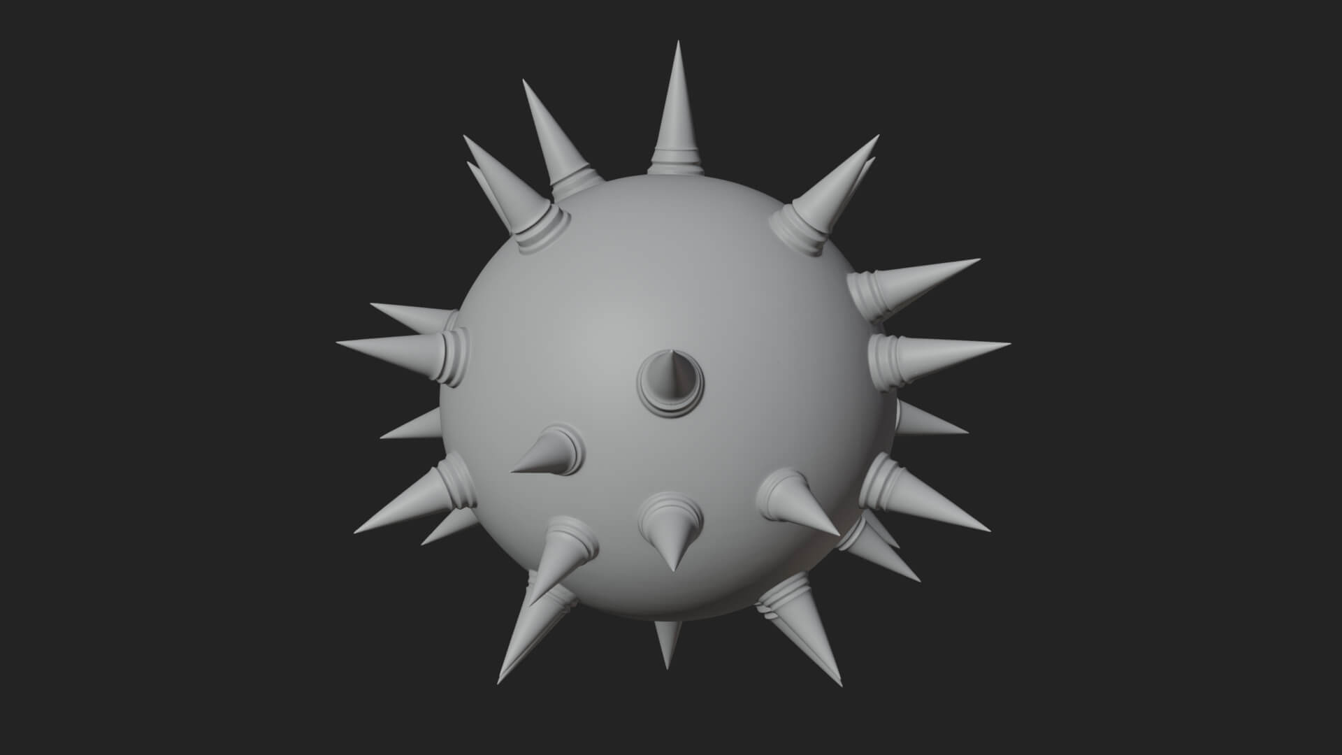 Spiked Ball Chain Flail Model Design 9 3D Print Model 3D Model