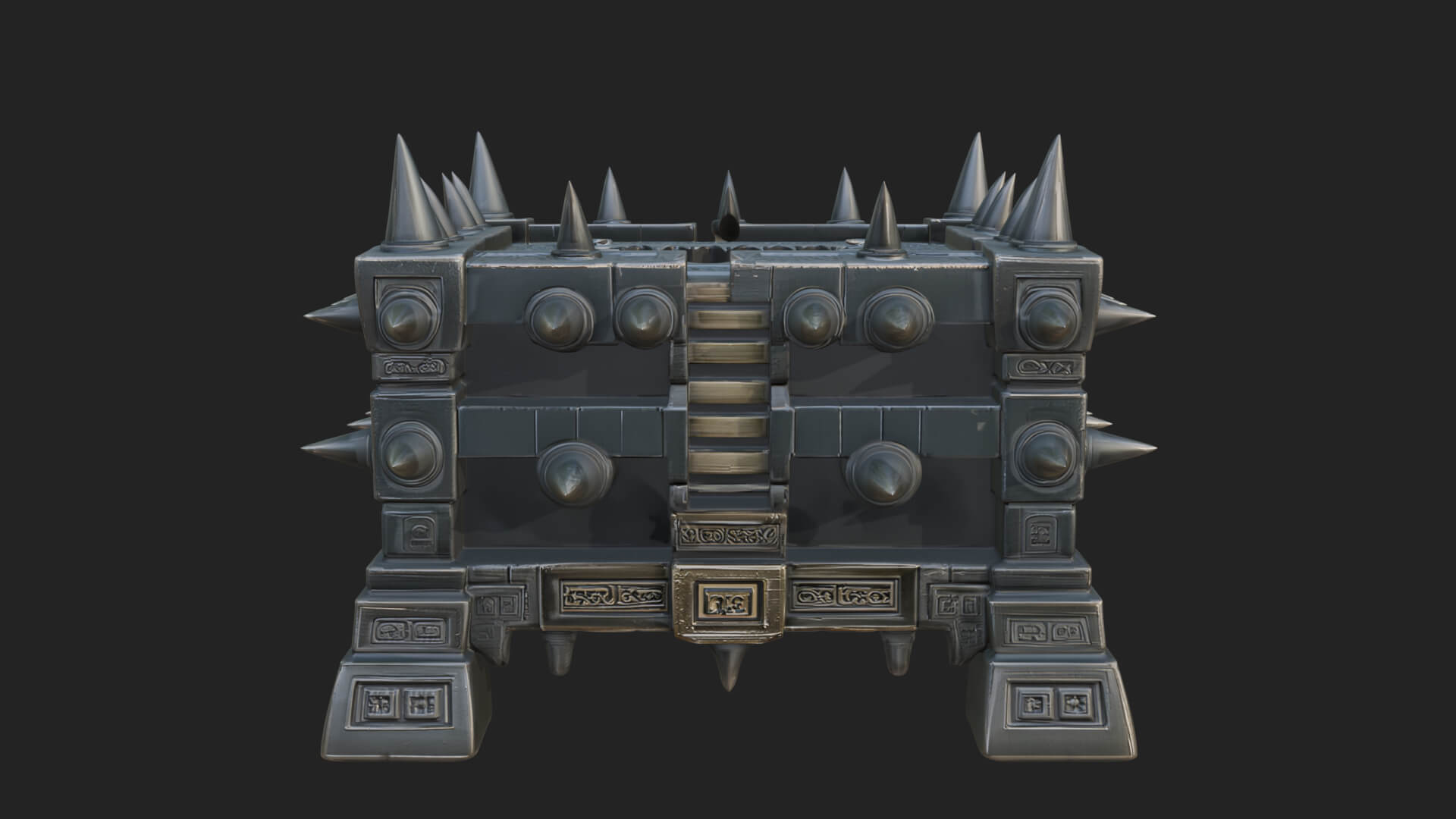 Spiked Iron Cage Model Design 1 3D Print Model 3D Model