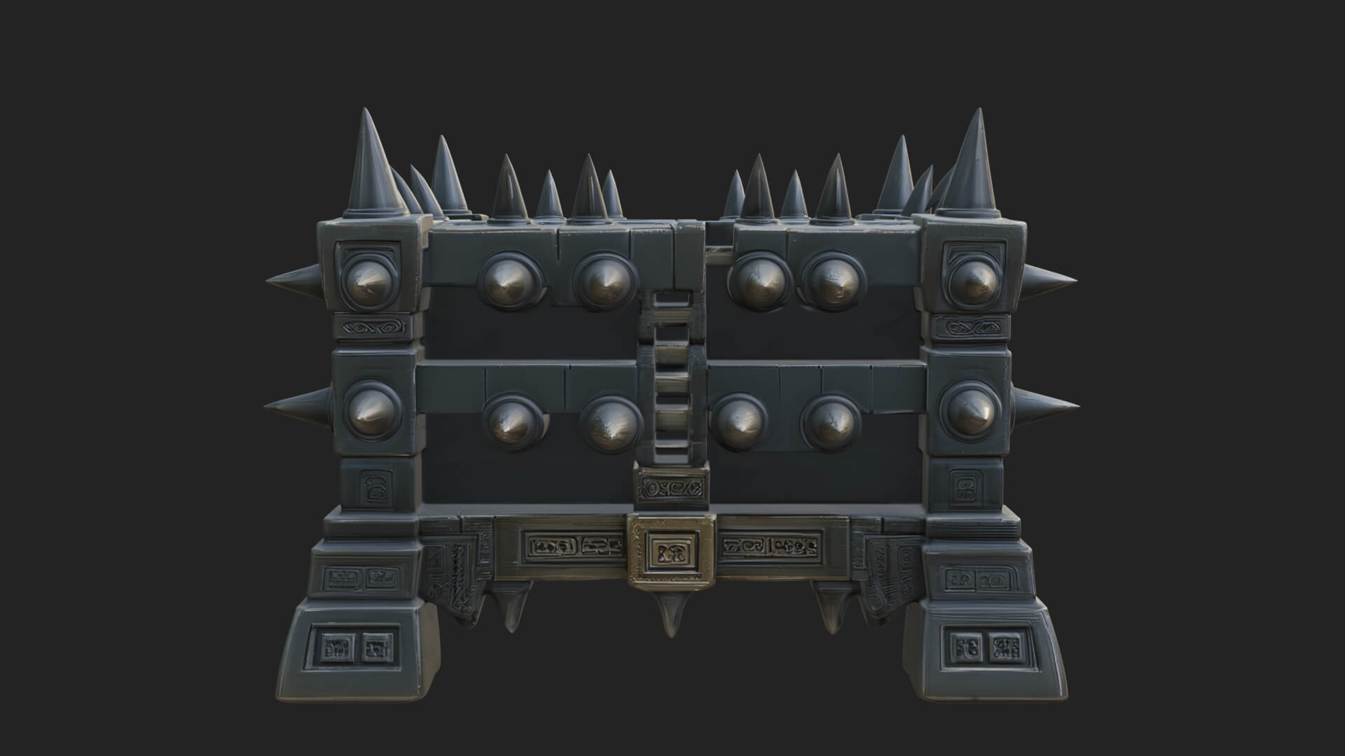 Spiked Iron Cage Model Design 1 3D Print Model 3D Model