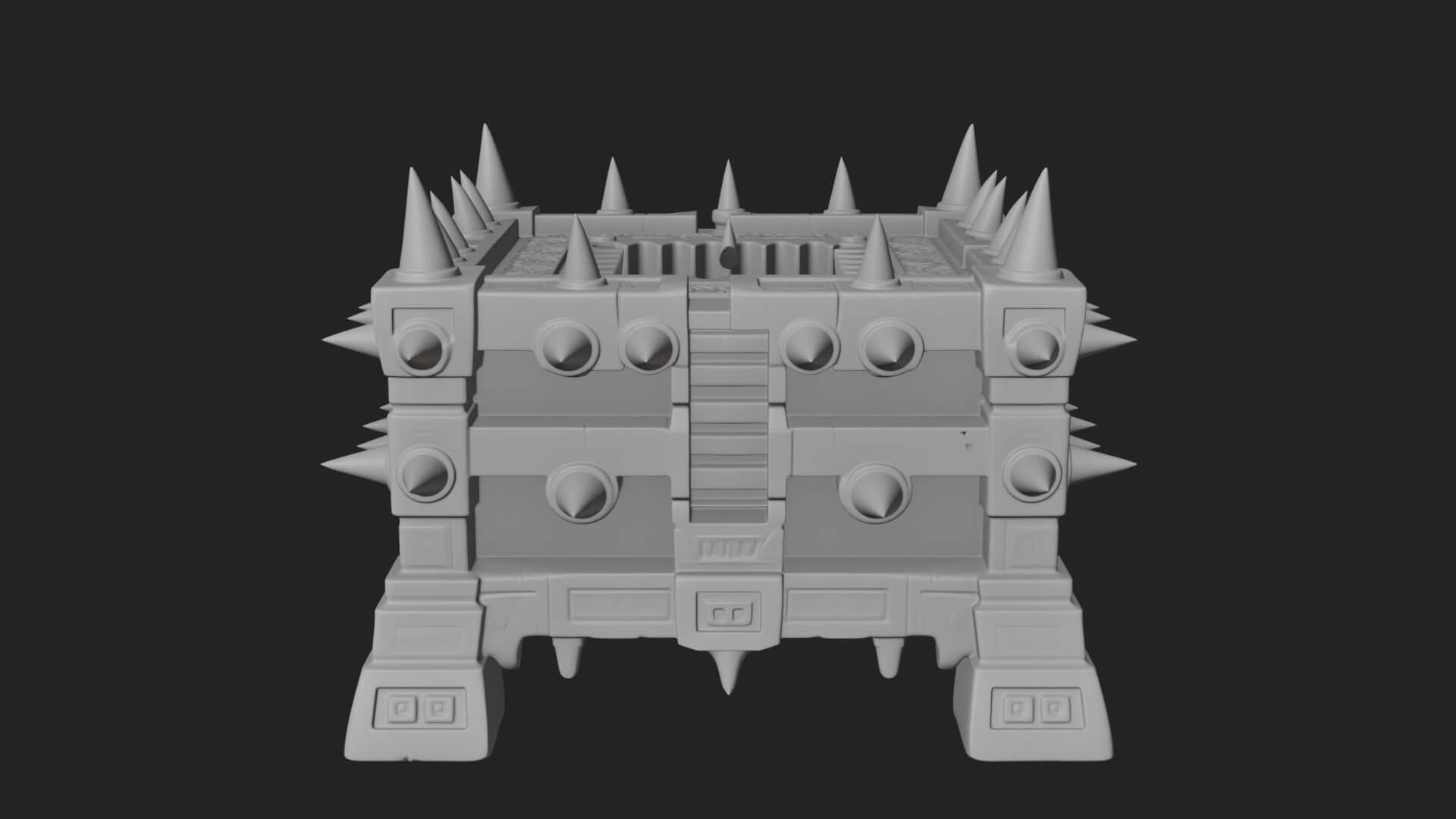 Spiked Iron Cage Model Design 1 3D Print Model 3D Model