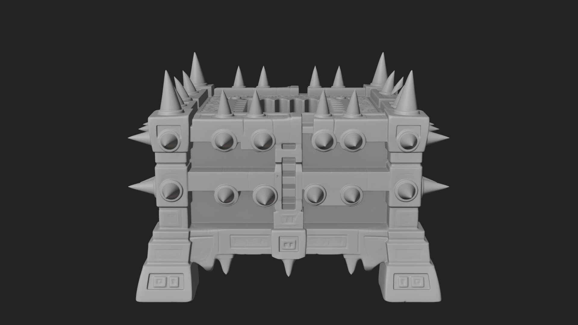 Spiked Iron Cage Model Design 1 3D Print Model 3D Model