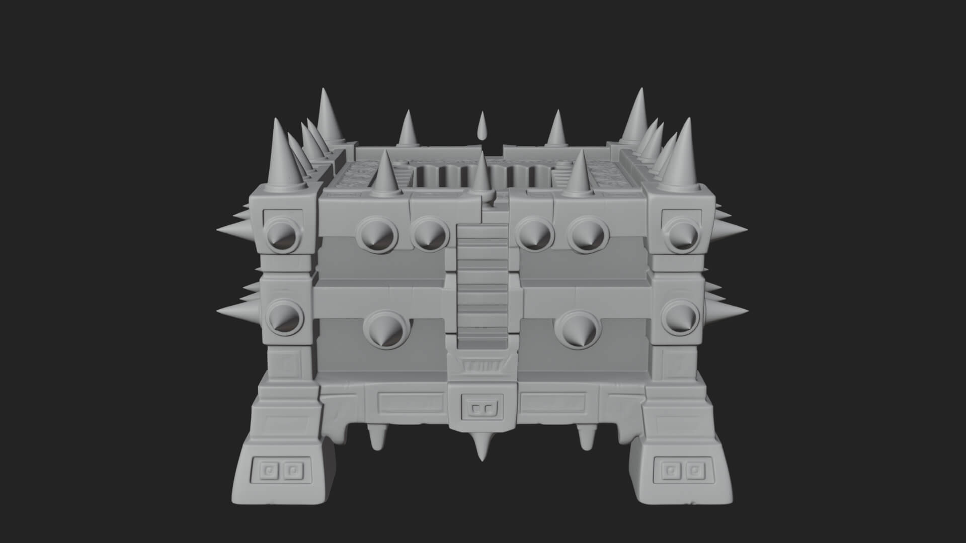 Spiked Iron Cage Model Design 1 3D Print Model 3D Model